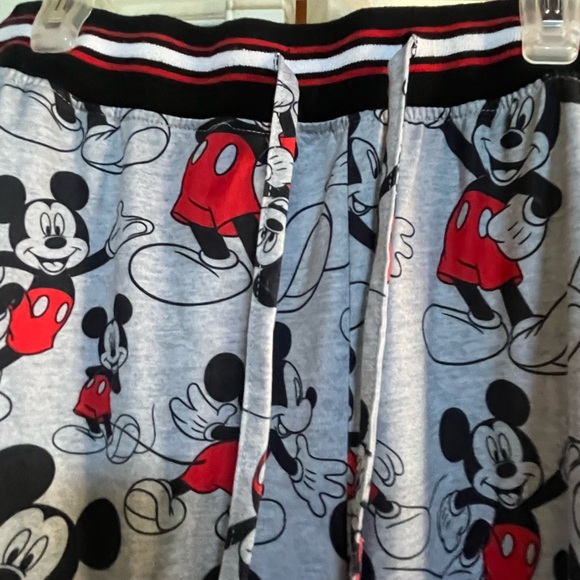 DISNEY Mickey Mouse Red and Gray Lounge Pants - Picture 3 of 9